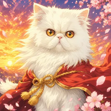 Anime Hero pet portrait example