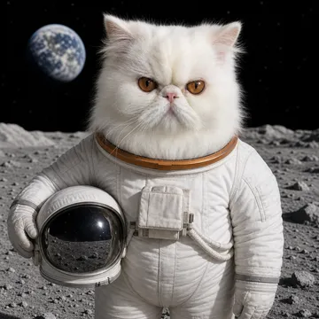 Space Explorer pet portrait example