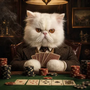 Poker Night pet portrait example
